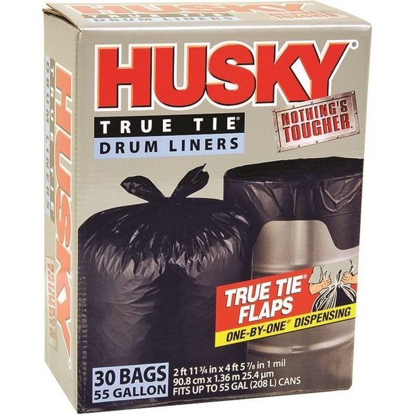 Husky 55Gal 1M Drum Liner Black HK55WC030B